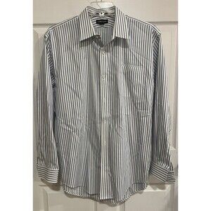 Lands' End Men’s No Iron Pinpoint Oxford Button Down 17.5 - 35 Dress Shirt
